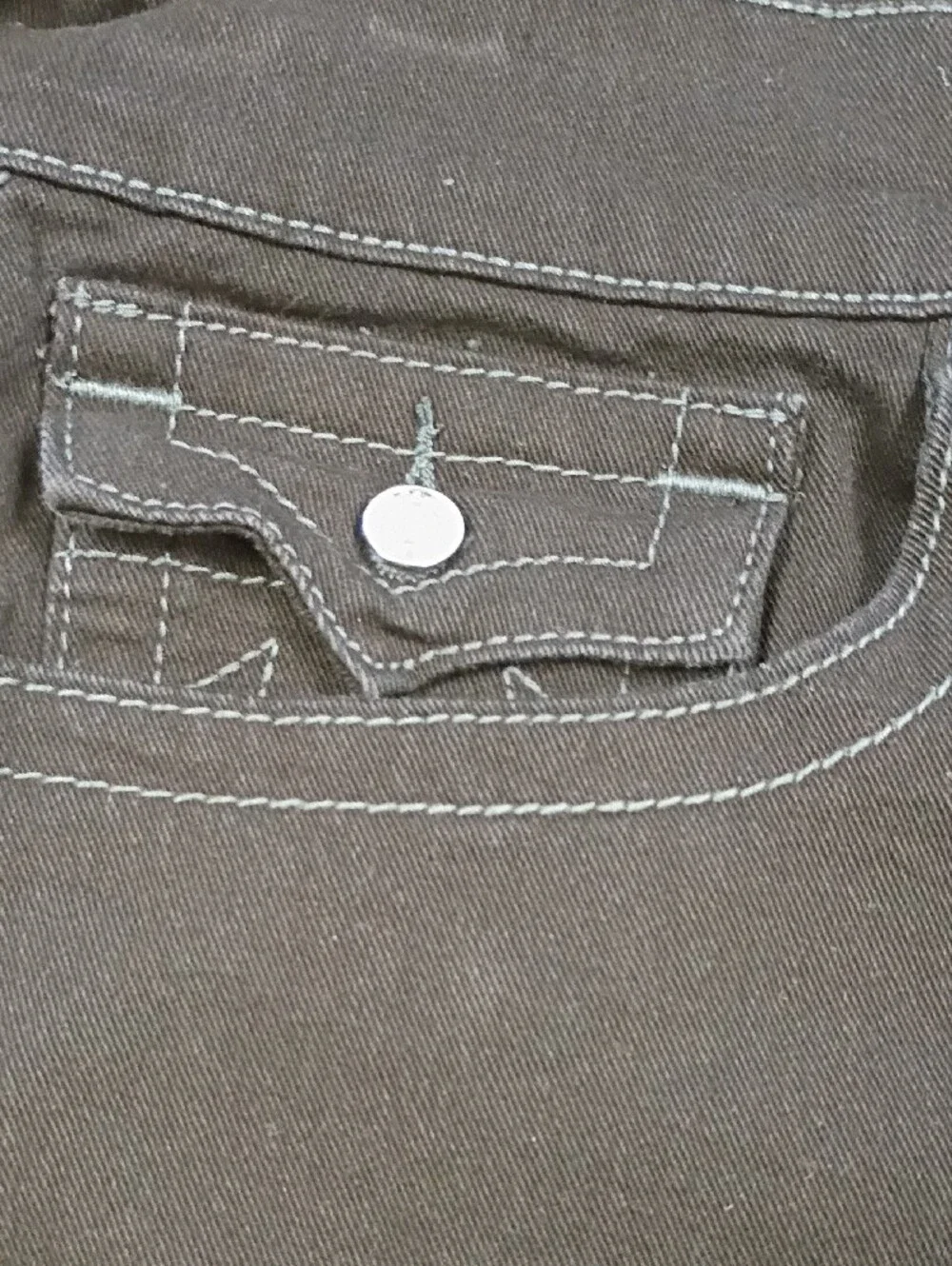 True Religion Ricky Relaxed Straight Flap Pocket Black Jeans Men's Size 34x32